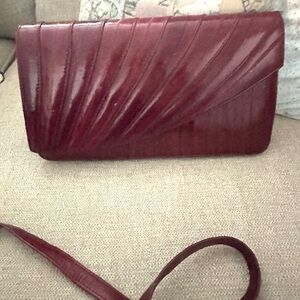 Vintage Eelskin clutch/crossbody handbag